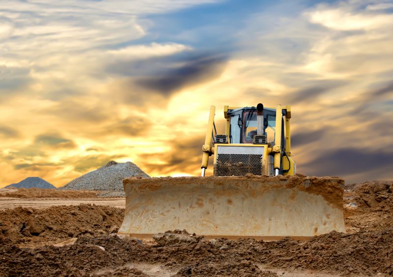 Heavy equipment in action